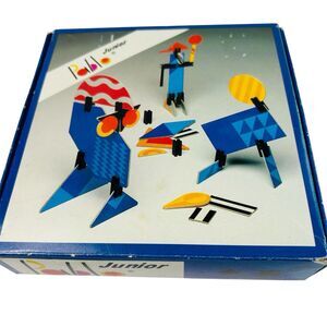 Pablo Junior 3D Design Building Game Vintage 80s Made in Germany 41 Pieces Lot B